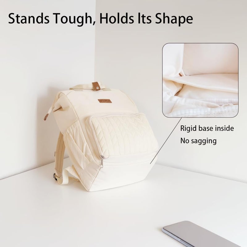 SOLPKD Store Breast Pump Bag Fit for Spectra S1 and S2, Pumping Bag with Waterproof Mat for Pump Accessories, Portable Pump Carrying Case for Work, Pump BackpackTravel and Family Use, Newborn Essentials Beige - Image 4